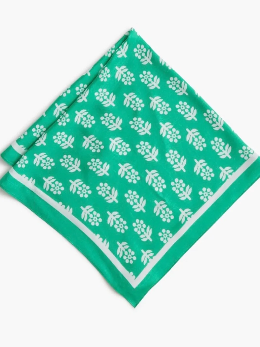 J crew emerald green Silky scarf